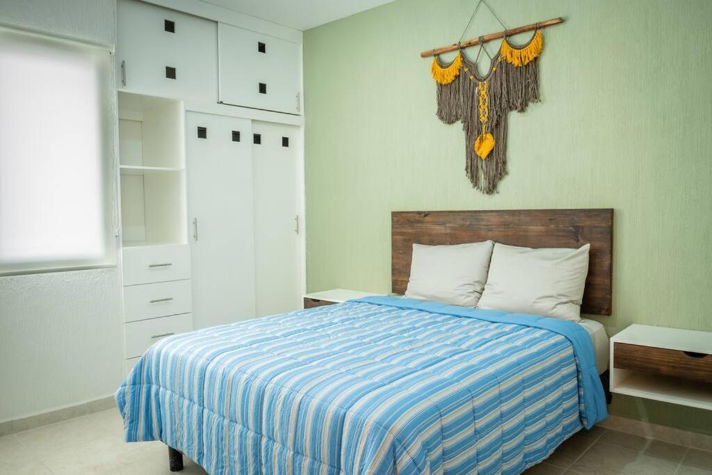 Depto 2 Rec. Con Vista A La Piscina En C. Privada Apartman Playa del Carmen Kültér fotó