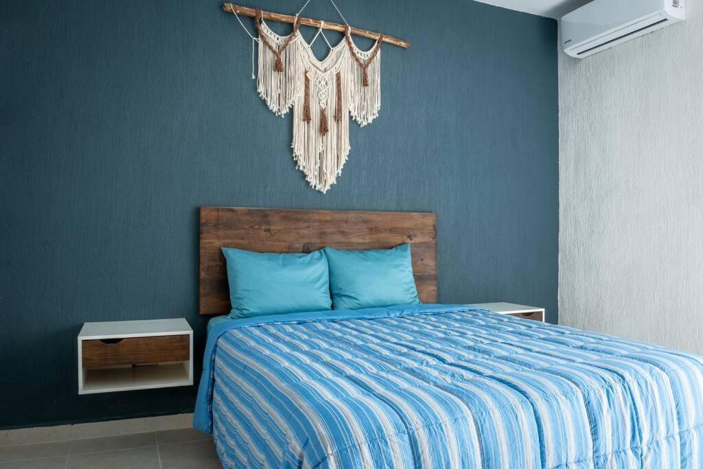 Depto 2 Rec. Con Vista A La Piscina En C. Privada Apartman Playa del Carmen Kültér fotó